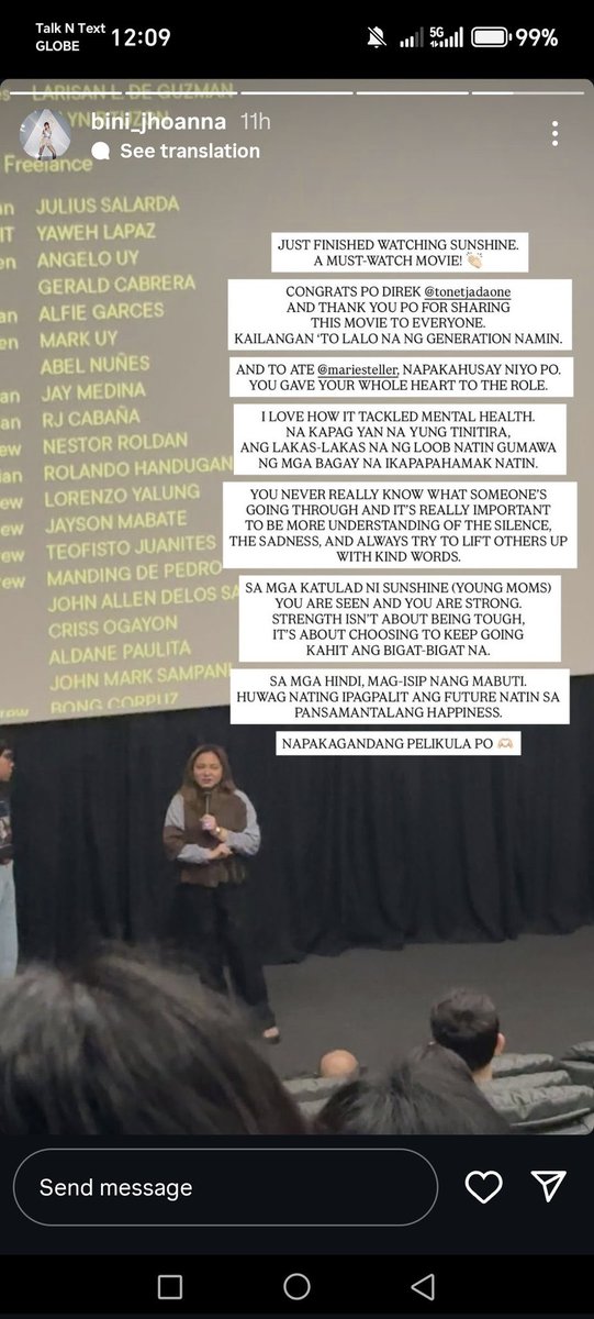 fischldiokno's tweet photo. Parang may mali miss Jhoanna😭😭😭 parang mental health yung takeaway niya sa Sunshine when it tackled safe sex and abortion as healthcare. Sunshine's mental state in the movie is actually stable mhiema https://t.co/AKkEVZmh4b
