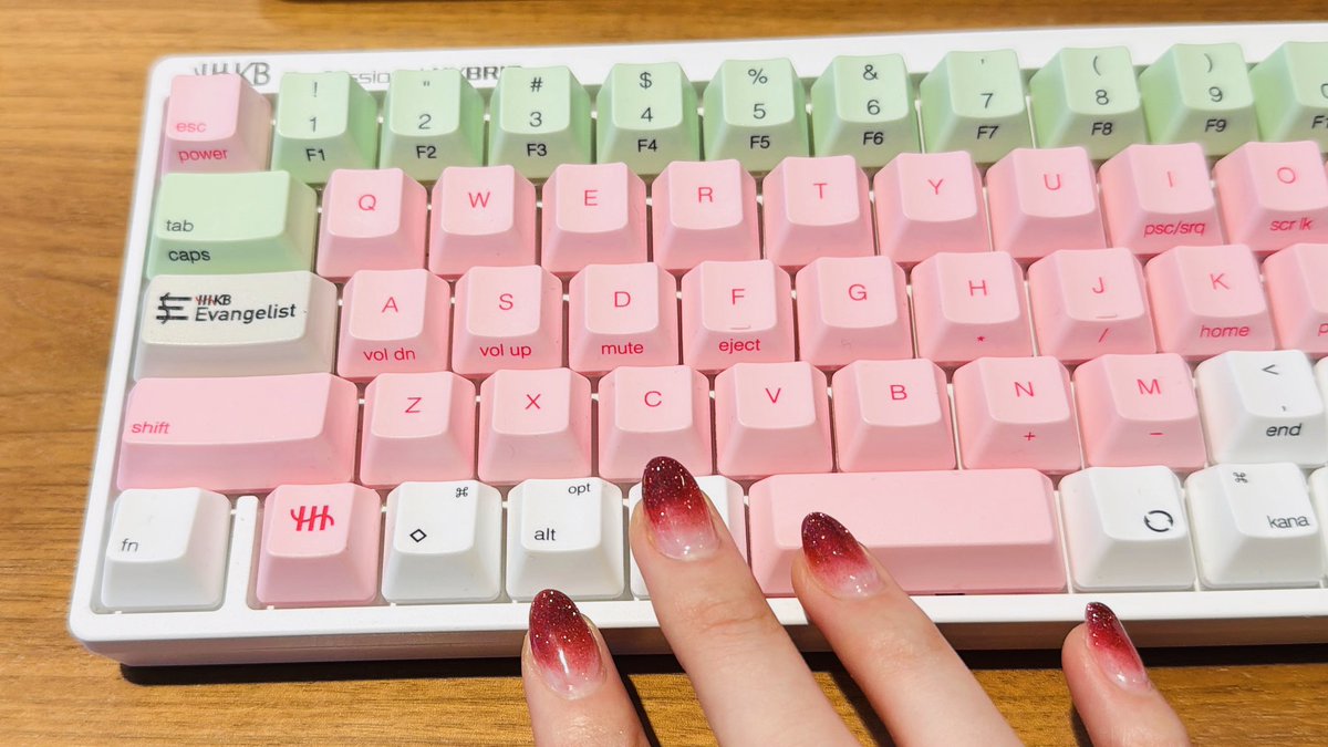 キートップをカスタムしてもちもちおだんごカラーになりました🍡
かわいすぎ…🤍
#HHKB