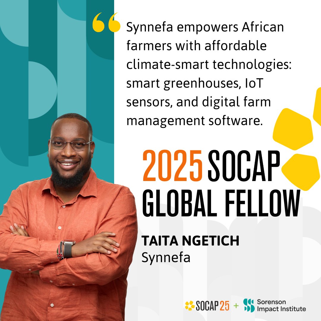 taitangetich's tweet image. I am a @SOCAPmarkets Global Fellow of 2025 🚀

Whenever I get a chance to share more about what we are building at @synnefa_KE on global stages, I take a moment to first reflect on the commitment our team, clients and funders have had with us for years.

This opportunity for me…