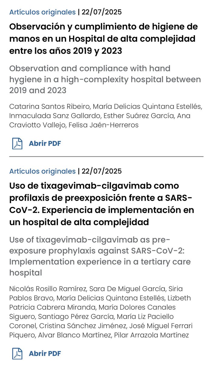 Nuevas publicaciones de interés. 
👏🏻👏🏻👏🏻👏🏻<a href="/preventivah12o/">Medicina Preventiva H12O</a>