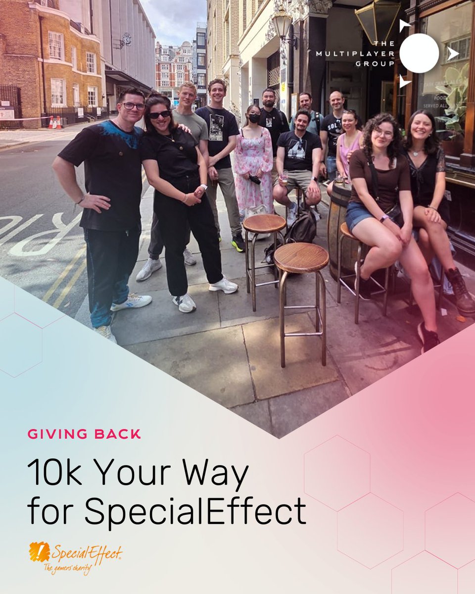 The Multiplayer Group (MPG) (@multiplayerdev) on Twitter photo Our awesome Art team recently walked 10k in London in aid of <a href="/SpecialEffect/">SpecialEffect</a> - a charity that helps people with disabilities play games using adaptive tech ๐
If you'd like to donate to our team, click here ๐ loom.ly/F9rcgxM
#WeAreMultiplayer #AccessibleGaming #Art Our awesome Art team recently walked 10k in London in aid of <a href="/SpecialEffect/">SpecialEffect</a> - a charity that helps people with disabilities play games using adaptive tech ๐
If you'd like to donate to our team, click here ๐ loom.ly/F9rcgxM
#WeAreMultiplayer #AccessibleGaming #Art