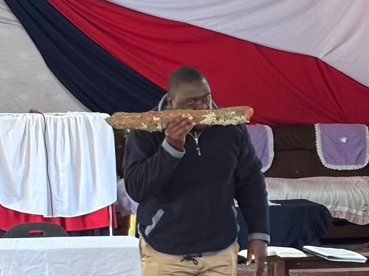 gassmattd's tweet image. This was a scene from teaching a new Extension course on the stewardship of relationships and things in Mukubi last week.

Tom did get the log out of his eye (Matt 7:3-5)