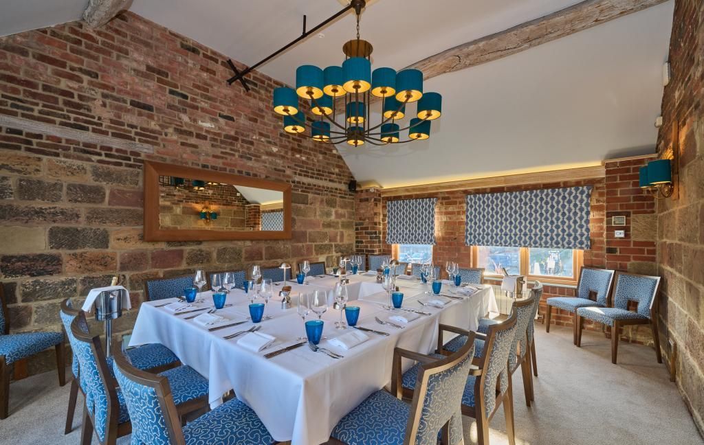 Looking for a special setting for your next #event? Experience #privatedining in the #Hayloft at #DovecoteRestaurant! Enjoy stunning terrace views over our gardens, golf course, and countryside. Book today: 01332 782005 or events@morleyhayes.com.