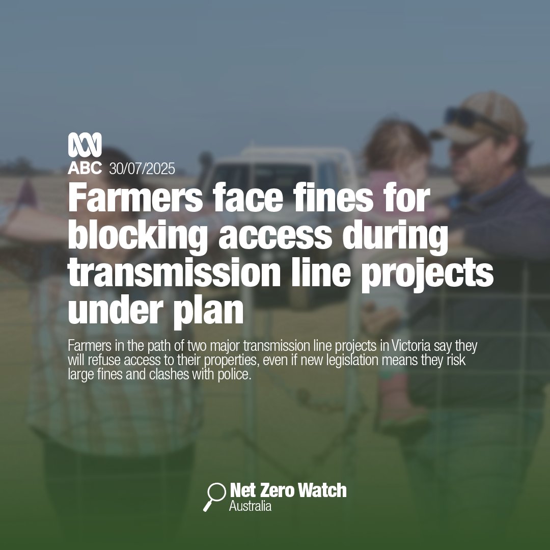Farmers in the path of two major transmission line projects in Victoria say they will refuse access to their properties, even if new legislation means they risk large fines.