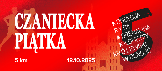 Rozpoczęliśmy przyjmowanie zgłoszeń do Czanieckiej Piątki! Sponsorem Tytularnym biegu jest firma Czanieckie Makarony Sp. z o.o.  Więcej informacji na: tiny.pl/pzzxkxb2