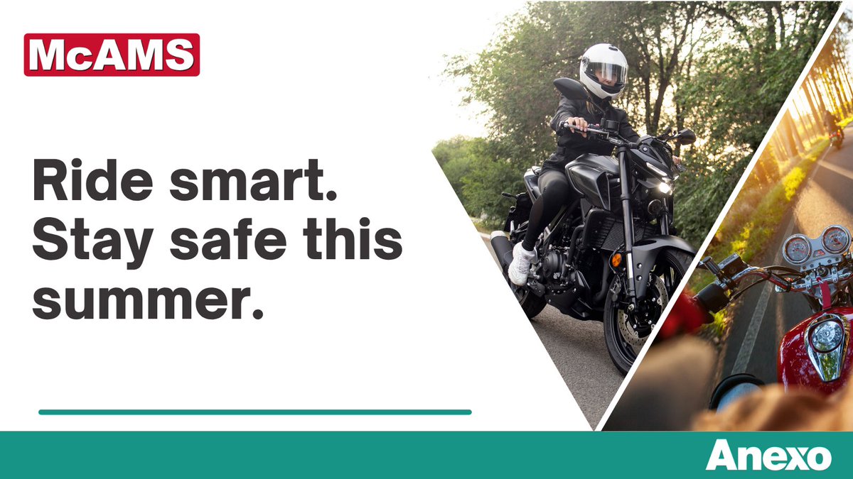 ☀️ Summer riding season is here - so are higher accident risks. Whether you're on a daily ride or weekend tour, #McAMS is here to support motorcyclists after non-fault accidents. Stay safe, ride smart. mc-ams.co.uk