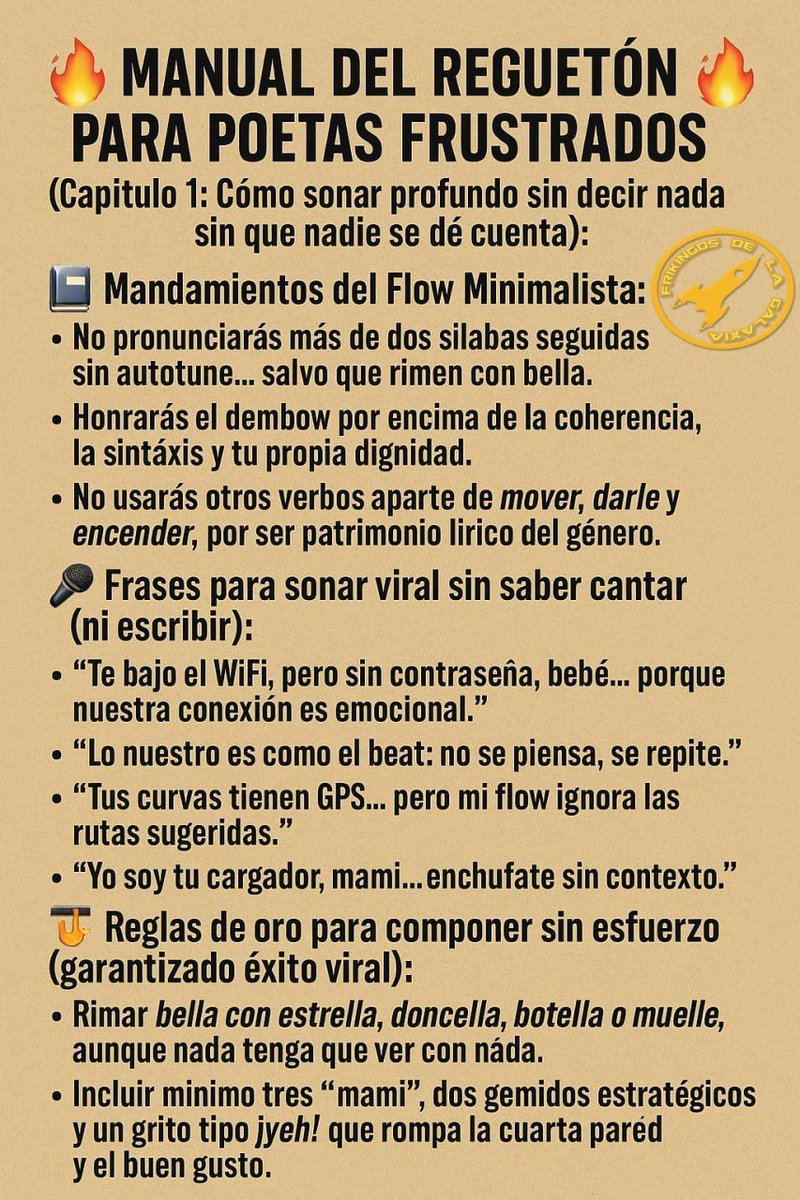 🤣 ¿Sin voz ni talento? No importa. Solo sigue el manual y a sonar viral 😎 😜 #Reguetón #Humor #Meme #FrikingosDeLaGalaxia