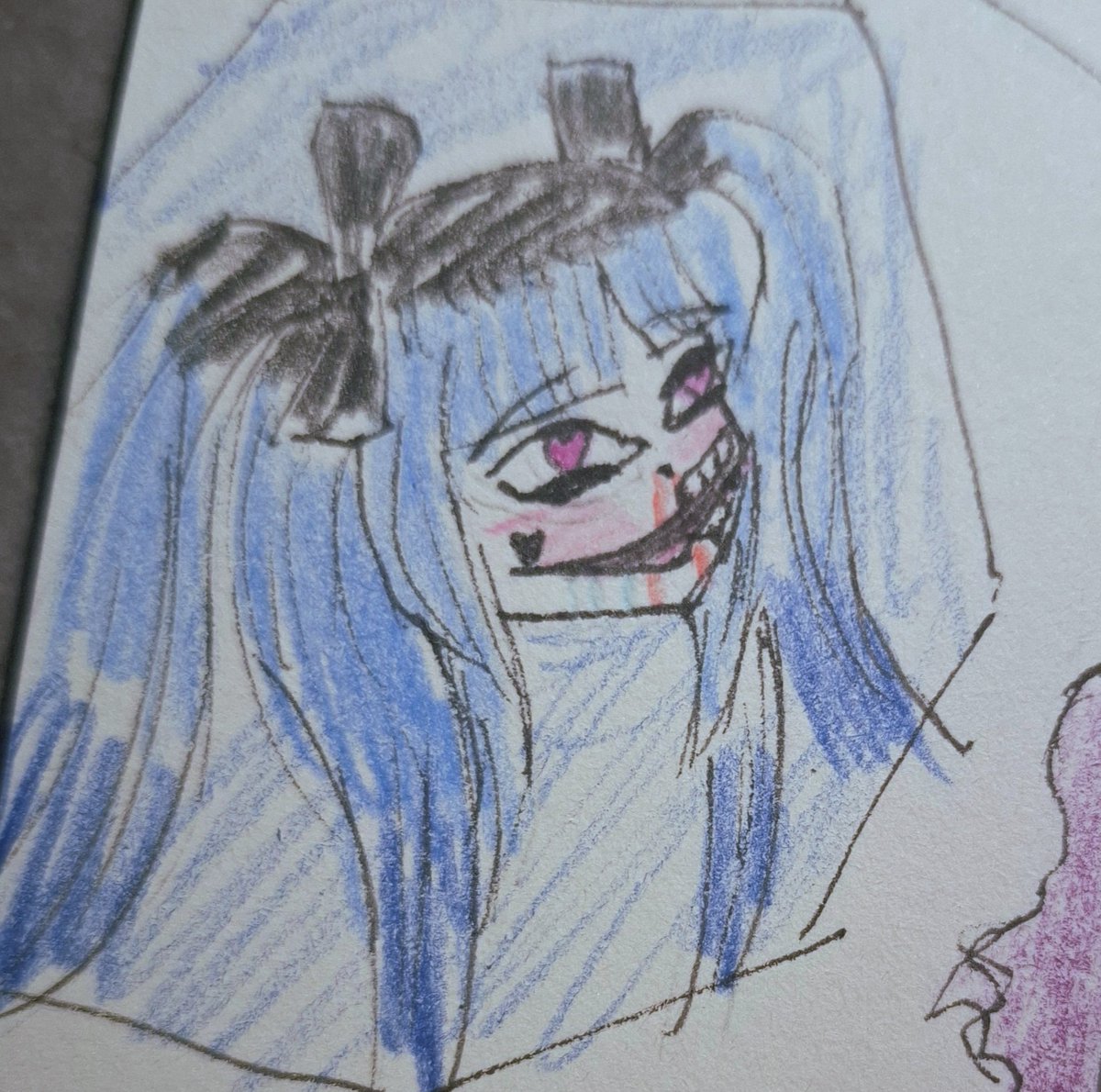 RosaGlitchV3's tweet photo. Little upgraded on the drawing 

#hundred_line #thllda #hirukoshizuhara https://t.co/WGd2TAagv9
