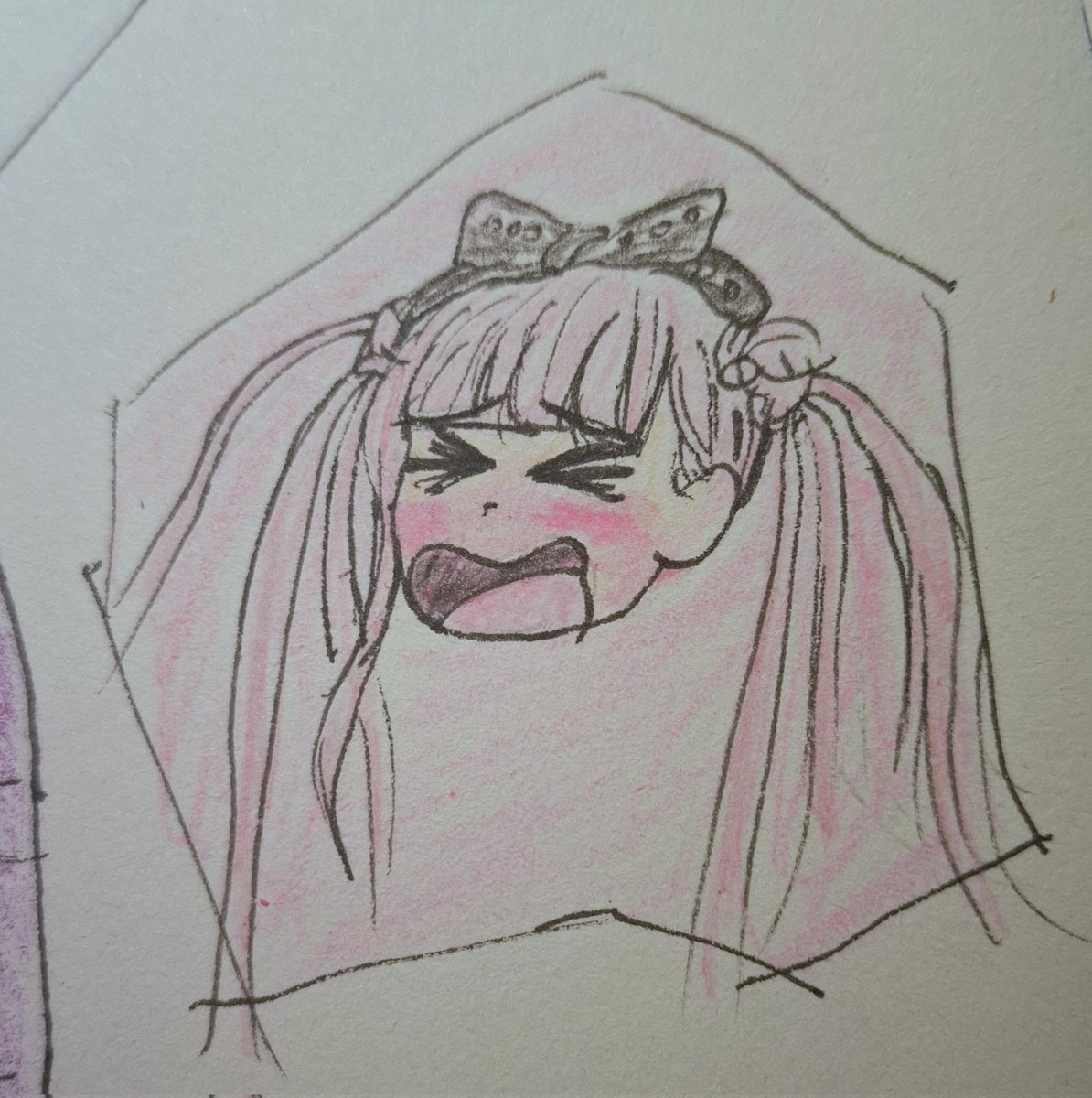 RosaGlitchV3's tweet photo. Little upgraded on the drawing 

#hundred_line #thllda #hirukoshizuhara https://t.co/WGd2TAagv9
