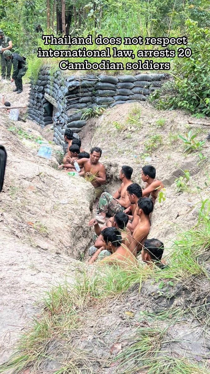 HellenSpout's tweet photo. Free our soldiers
Thailand does not respect international law
arrested 20 cambodia soldiers 

#ExposeThailandLies 
#JusticeForCambodia https://t.co/i99xhAHS8L