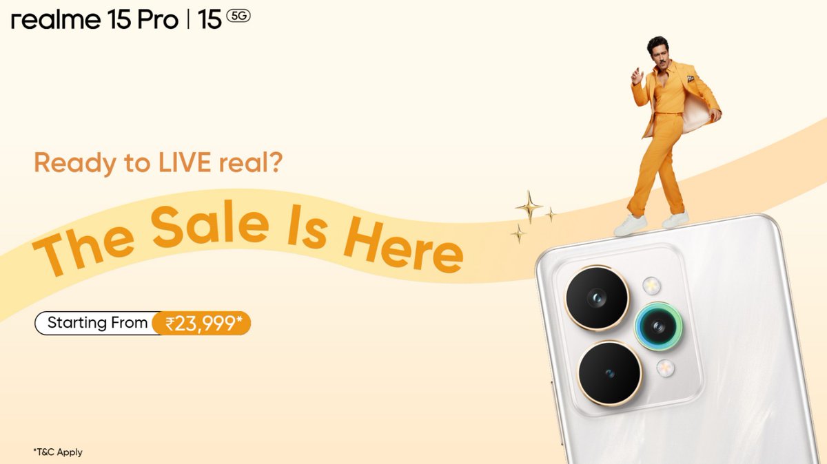 Want something so perfect #realme15SeriesSaleIsLive is here to make your dream come true so why to wait up