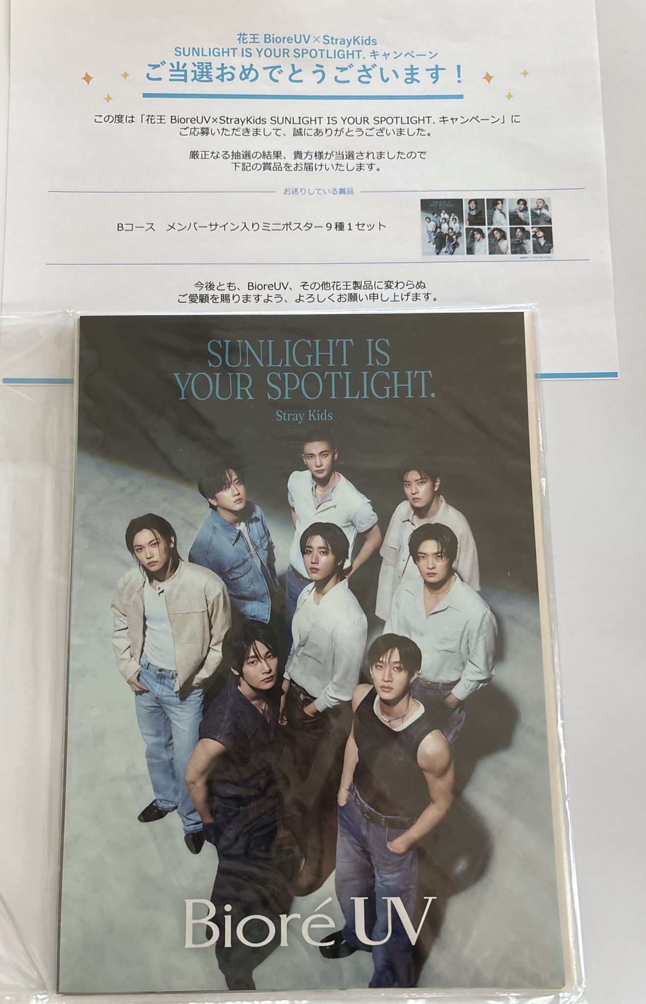 StrayKids スキズ 花王UV ミニポスター9種1セット（Maayon(maa