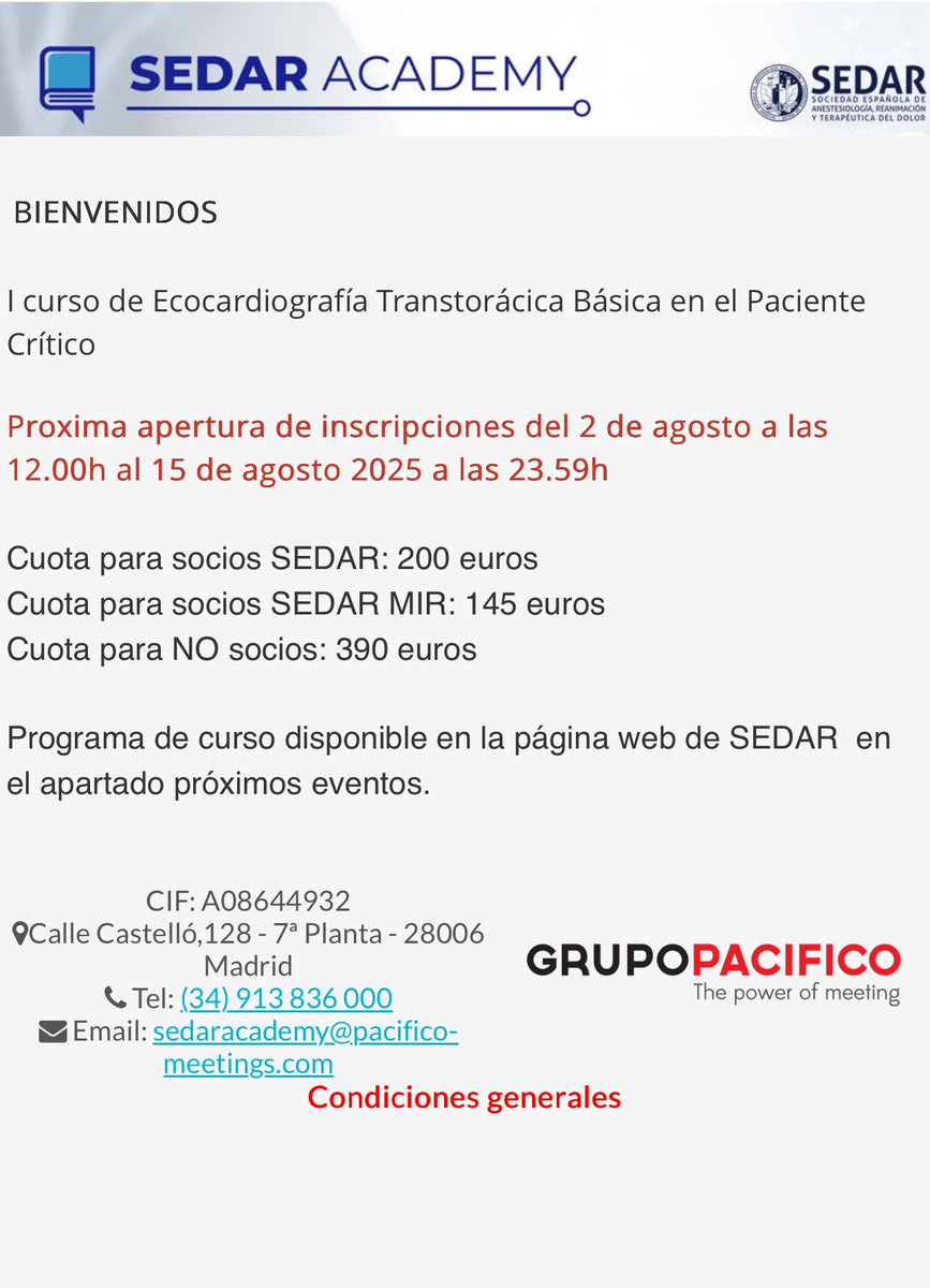 Apertura en breve del curso de eco transtoracica de la ⁦<a href="/sedar_es/">SEDAR</a>⁩ no te lo puedes perder, aprende desde casa a tu ritmo durante 3 meses, no te arrepentirás, info en sedar academy