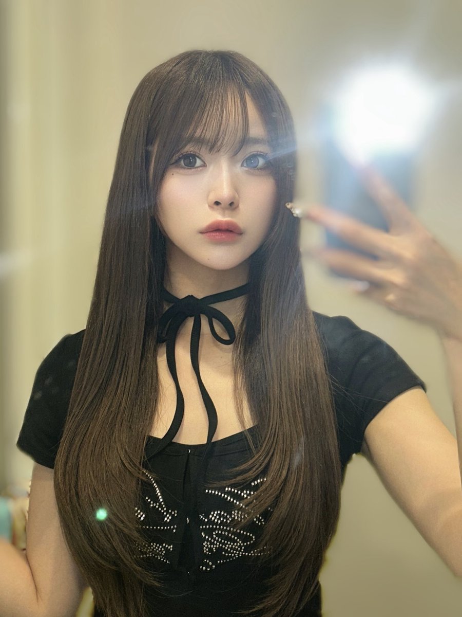 ストレートも似合う？？ᥬ😉ᩤ