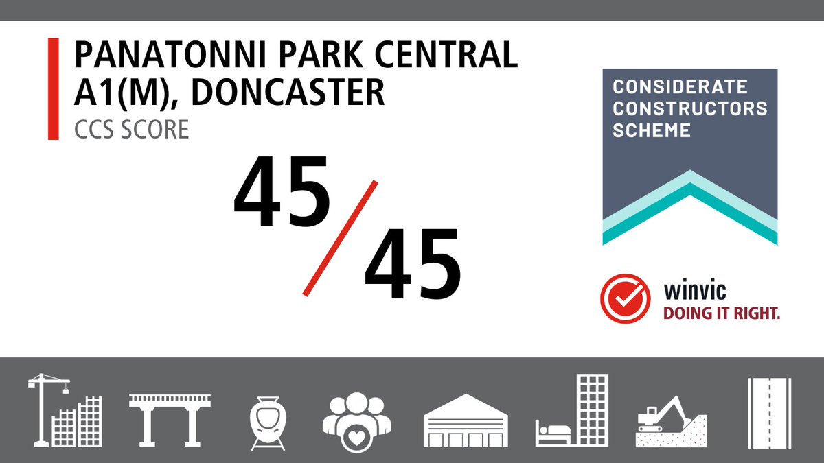 Another <a href="/CCScheme/">Considerate Constructors Scheme</a> high score for Pannattoni Park Central A1(M), Doncaster.

Our exceptional team has scored 45/45, upholding their high standards and dedication to the construction of a 770,000 sq ft warehouse and production facility, which is the UK’s largest speculative
