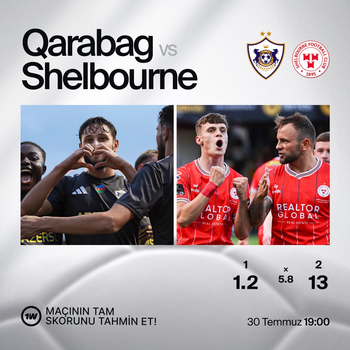🎯 Karabağ ile Shelbourne arasındaki maçın skorunu tahmin edebilir misiniz?
 
Skor tahmininizi yorumlara yazın 1win ID'nizi ekleyin 
Bu gönderiyi beğenin ve yeniden paylaşın 

💰Bir oyuncumuz 180 TRY kazanacak!

 🔗mssg.me/1win_officialtr | #1win | #UCL