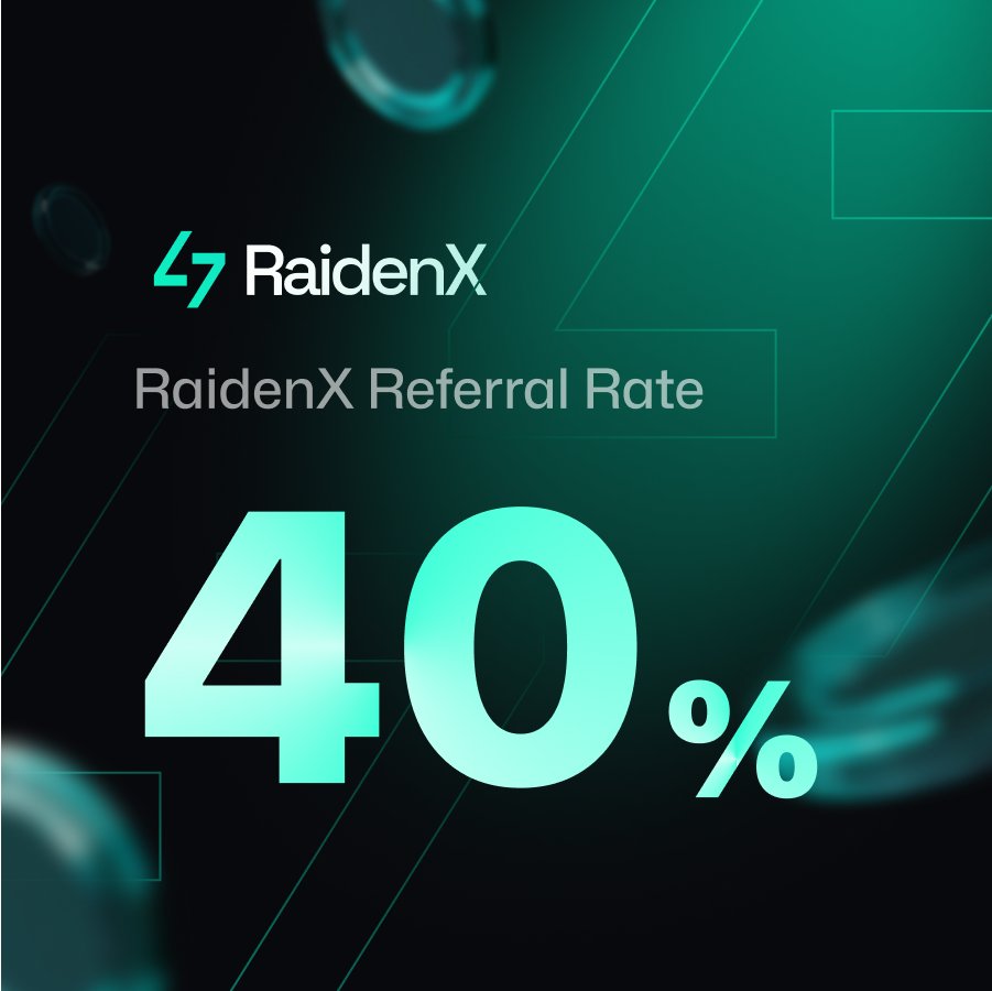 RaidenX Referral Program - Earn Up to 40%!

Invite your friends to trade on RaidenX and start earning $SUI daily:
- Get rewarded in $SUI for the trading volume your referrals generate
- Enjoy exclusive airdrop points and future benefits

🔗 How It Works:
The program is structured