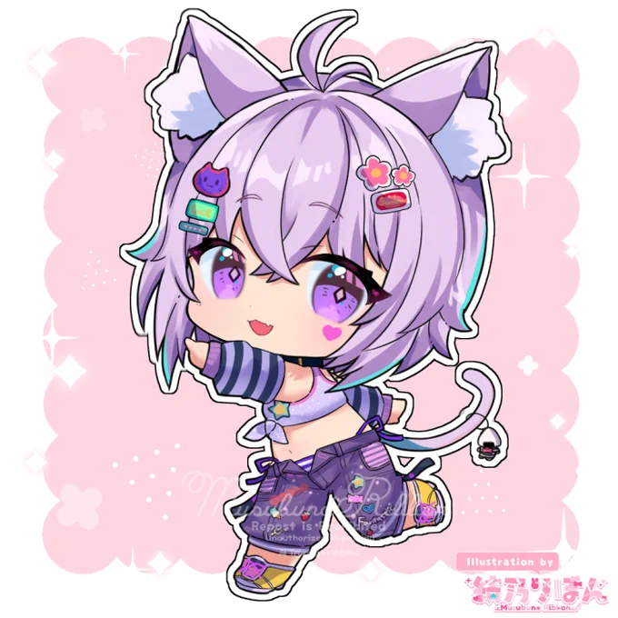 ホロナツなちっちゃいおかゆん #絵かゆ #holonatsuParadise