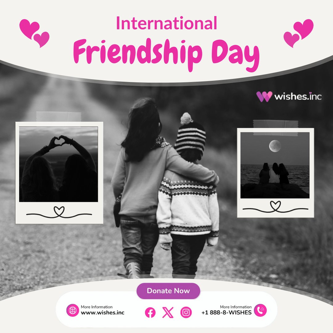 Wishes0fficial's tweet image. True friendship means showing up—especially for those in crisis. This #InternationalDayOfFriendship, support someone in need through @Wishes_inc. Transparent. Impactful. Real kindness in action. 💛
#FriendshipInAction #SupportWithLove #WishesInc