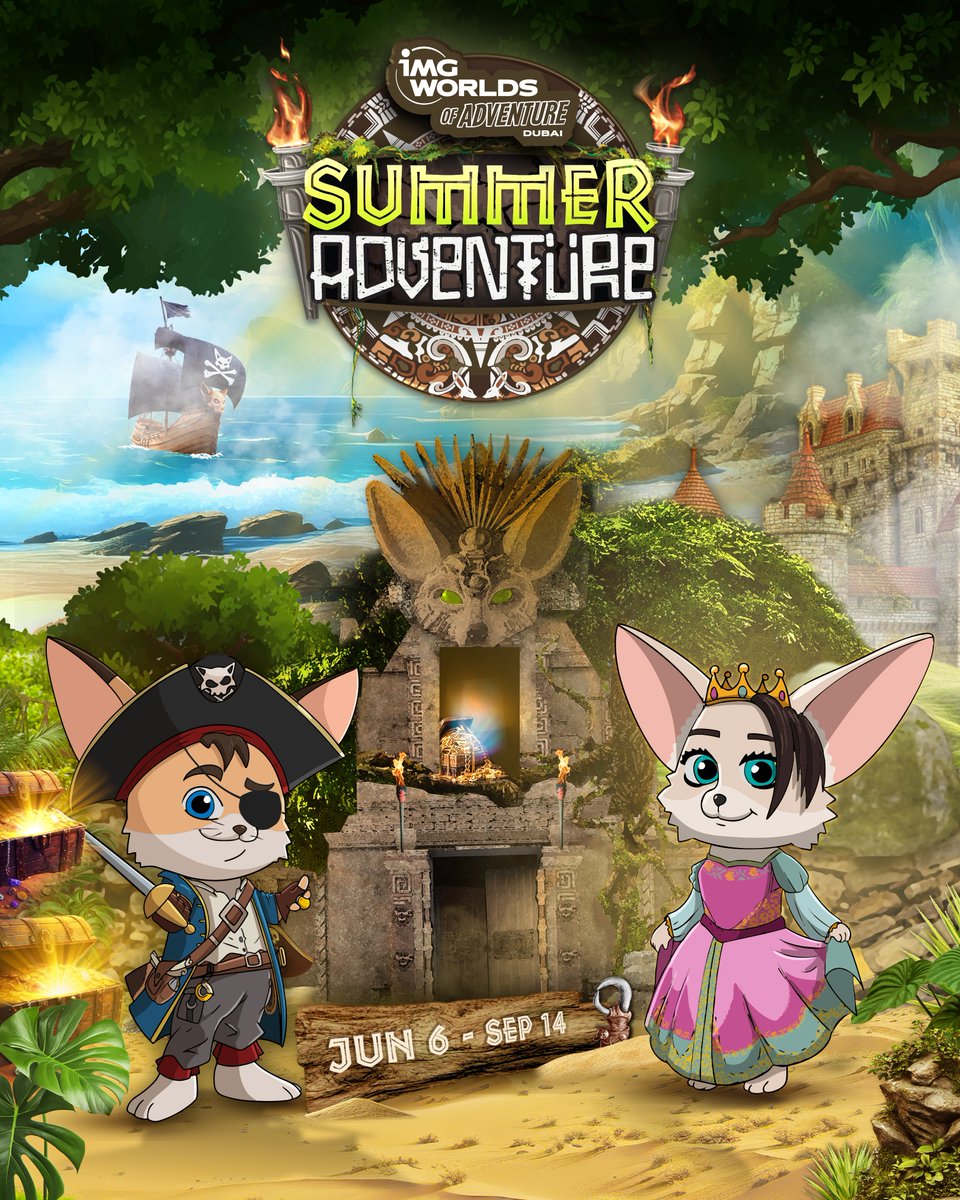 Our Summer Adventure is in full swing!☀️ Travel with us to tropical islands and royal castles until September 14.🏴‍☠️👸🏼 With an anniversary on the horizon👀, IMG Worlds of Adventure's summer celebrations are about to get even more exciting.🎉 Book now: 🎟 (imgworlds.com)