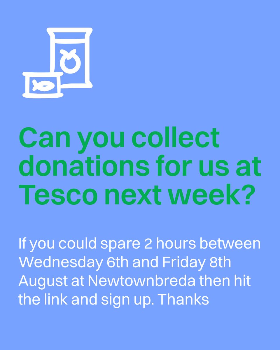 Hello!

Do you have a spare 2 hours between Wednesday to Friday 6th-8th Aug / 10am-6pm?

If you do, and would like to help, learn more about the foodbank, and be introduced  to our project, we'd love you to sign up.

We especially need help on 7th August.
bit.ly/3TXJGRJ