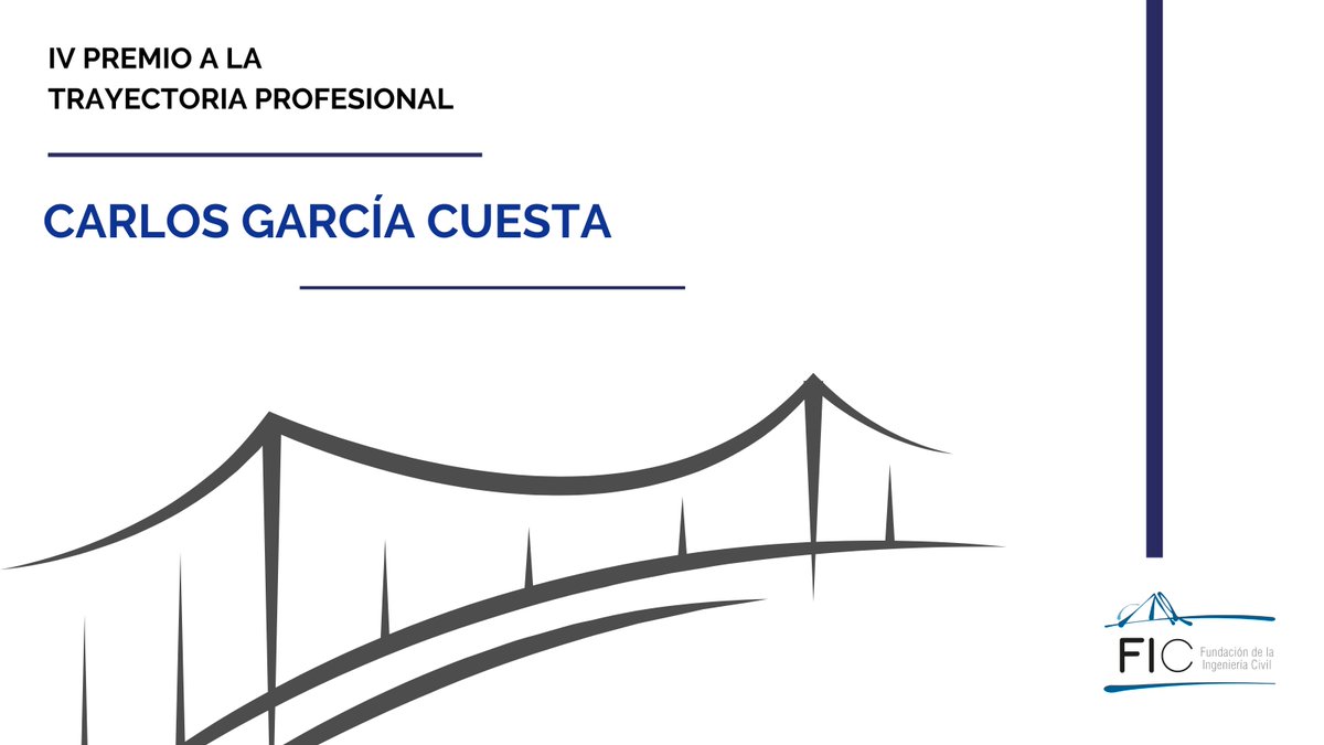 Colegio de Ingenieros Técnicos de Obras Públicas (@colegioitop) on Twitter photo ❗Ya tenemos una nueva edición del Premio "Carlos García Cuesta" a la Trayectoria #Profesional de la <a href="/IngCivilFund/">Fundación Ingeniería Civil</a>. Hasta el 31 de diciembre, puedes proponer a un miembro vitalicio del Colegio de Ingenieros Técnicos de #ObrasPúblicas para un homenaje.
ow.ly/S33I50Wxet6 ❗Ya tenemos una nueva edición del Premio "Carlos García Cuesta" a la Trayectoria #Profesional de la <a href="/IngCivilFund/">Fundación Ingeniería Civil</a>. Hasta el 31 de diciembre, puedes proponer a un miembro vitalicio del Colegio de Ingenieros Técnicos de #ObrasPúblicas para un homenaje.
ow.ly/S33I50Wxet6