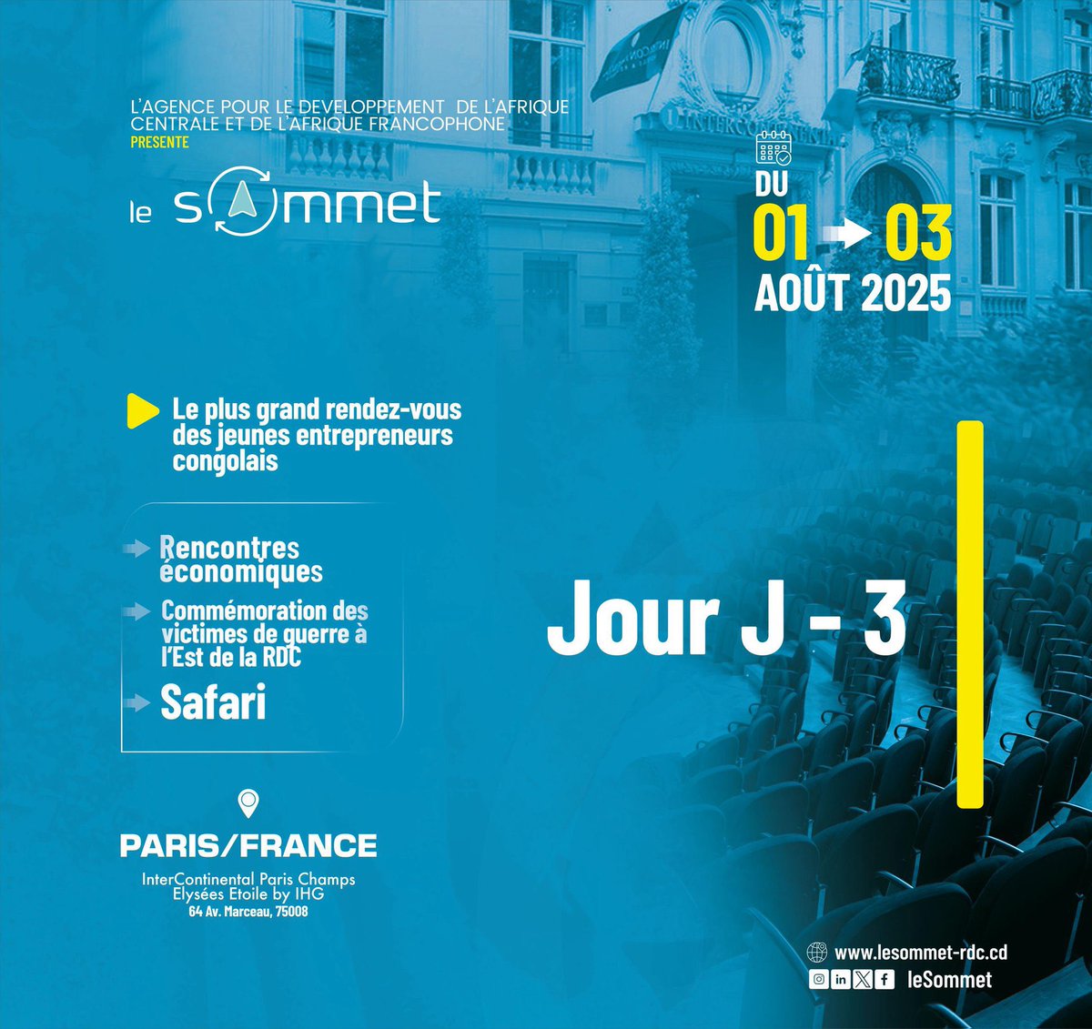 🦅Tonton Enock Mulume, l'homme de paix 🕊️ (@mulumeenock) on Twitter photo 🚨 IMPORTANT :Le plus grand rendez-vous des jeunes entrepreneurs congolais
Jour j-3
<a href="/leParrainRDC/">𝐥𝐞 𝐏𝐚𝐫𝐫𝐚𝐢𝐧</a> <a href="/J_MulumbaRDC/">Jonathan MULUMBA |Official</a> <a href="/leSOmmet243/">LE SOMMET 2025</a> 🚨 IMPORTANT :Le plus grand rendez-vous des jeunes entrepreneurs congolais
Jour j-3
<a href="/leParrainRDC/">𝐥𝐞 𝐏𝐚𝐫𝐫𝐚𝐢𝐧</a> <a href="/J_MulumbaRDC/">Jonathan MULUMBA |Official</a> <a href="/leSOmmet243/">LE SOMMET 2025</a>