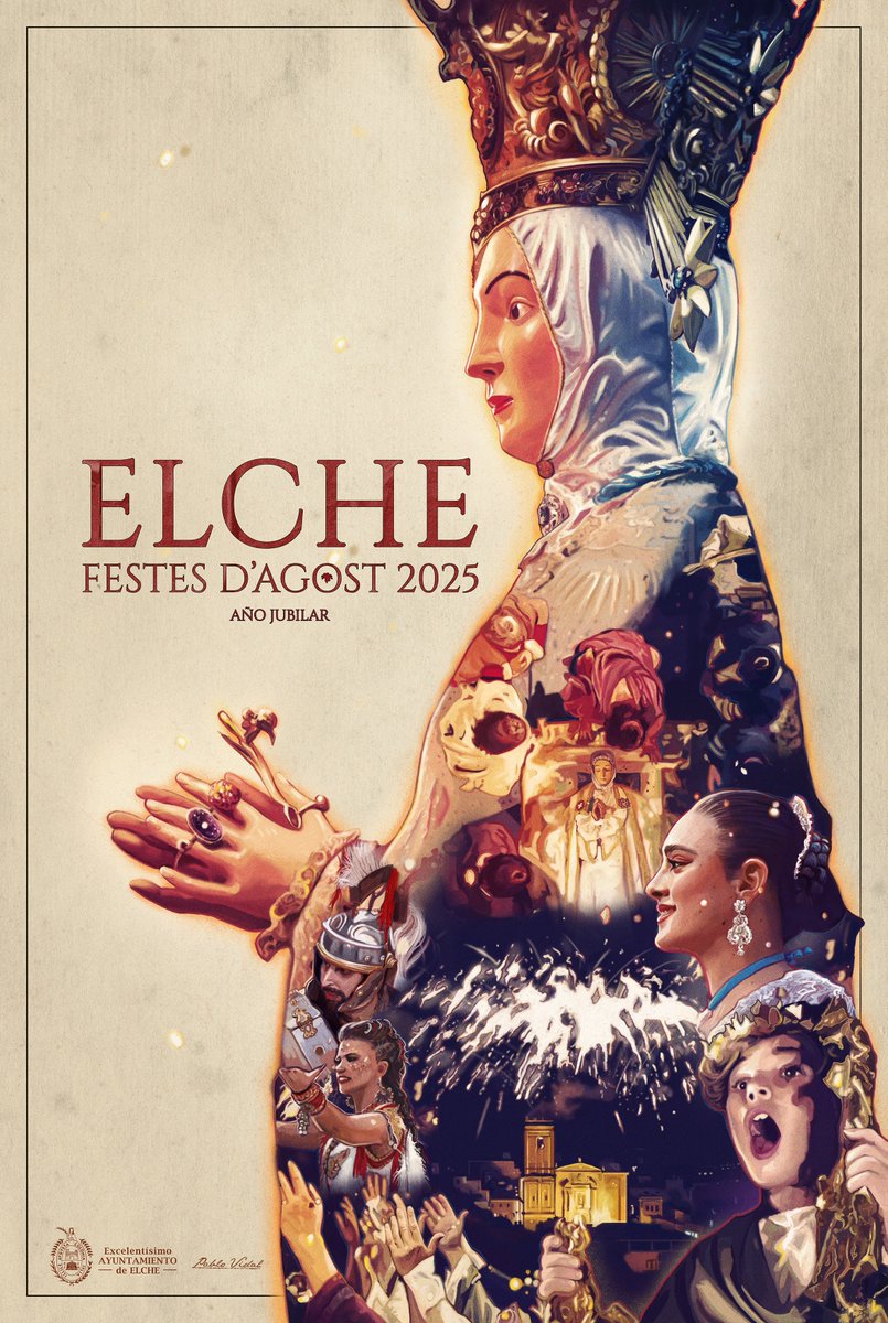 visitelche's tweet photo. ¡Llegan las #FiestasElche!
Del 7 al 15 de agosto disfruta de las representaciones del Misteri d'Elx, de los desfiles de Moros y Cristianos, Pobladores, procesiones, conciertos, mascletás, fuegos artificiales, rincón gastronómico y muchas sorpresas más. https://t.co/5H4sRXnGQt https://t.co/a78IOxLgpo