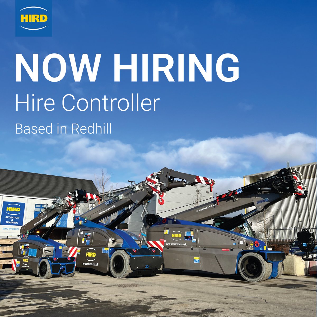 HirdyLifting's tweet image. Hird Southern is looking for a #HireController to join its team based in Redhill.

As a Hire Controller at #Hird, you’ll be part of a leading name in specialist lifting and access solutions. You’ll be at the heart of our operations, helping customers get the right equipment.