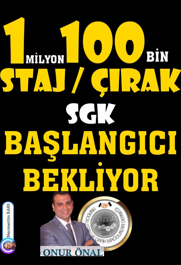 Sevgi Türken (@turkensevgi1) on Twitter photo Stajyer ve Çıraklarımıza Tam sigorta, sadece onların değil, SGK'nın da geleceğine yapılan bir yatırımdır.
Sn.
<a href="/RTErdogan/">Recep Tayyip Erdoğan</a>
<a href="/RTEdijital/">Erdoğan Dijital Medya</a>
<a href="/dbdevletbahceli/">Devlet Bahçeli</a>
<a href="/_cevdetyilmaz/">Cevdet Yılmaz</a>
Dün Bugün
#StajyerÇırak39YıldırMağdur Stajyer ve Çıraklarımıza Tam sigorta, sadece onların değil, SGK'nın da geleceğine yapılan bir yatırımdır.
Sn.
<a href="/RTErdogan/">Recep Tayyip Erdoğan</a>
<a href="/RTEdijital/">Erdoğan Dijital Medya</a>
<a href="/dbdevletbahceli/">Devlet Bahçeli</a>
<a href="/_cevdetyilmaz/">Cevdet Yılmaz</a>
Dün Bugün
#StajyerÇırak39YıldırMağdur