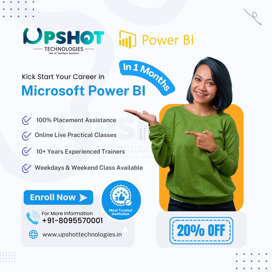 Upshottech's tweet image. Learn Power BI in Lucknow with Upshot Technologies – Become a Data Pro! 📷#PowerBITrainingLucknow #UpshotTechnologies #PowerBICourse #BusinessIntelligence #DataAnalytics #LearnPowerBI #PowerBICertification shorturl.at/IImiI