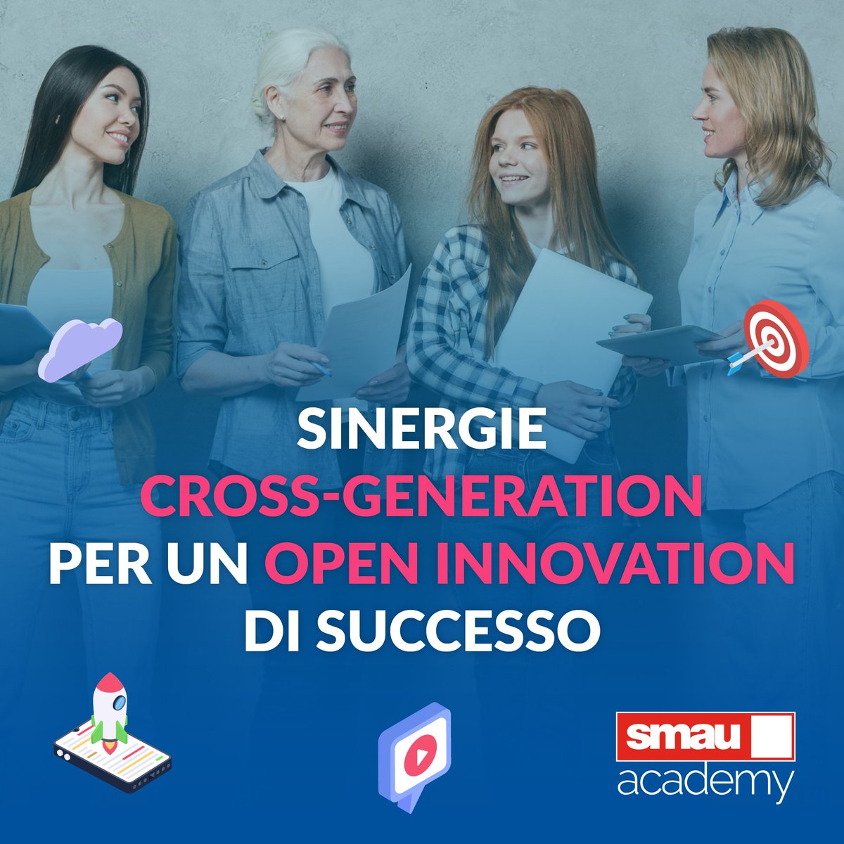 📢 Scopri come la sinergia tra la saggezza della GenX e l'energia della GenY possa trasformare l'Open Innovation in un motore di cambiamento.
Il workshop è a cura di Pietro Berrettoni e Marco Varanese di Angelini Industries.