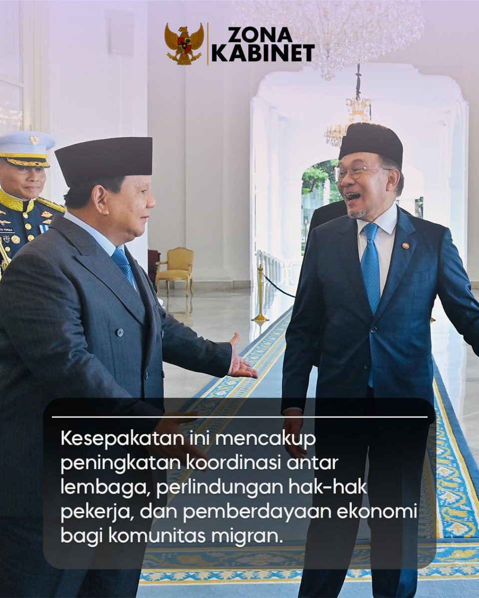Presiden Prabowo dan PM Anwar Ibrahim berkomitmen memperkuat kerjasama dalam menjaga perdamaian kawasan serta melindungi pekerja migran di kedua negara
