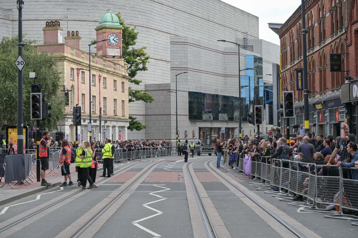 Ozzy Osbourne funeral, thousands already line the streets to say goodbye to Black Sabbath legend.