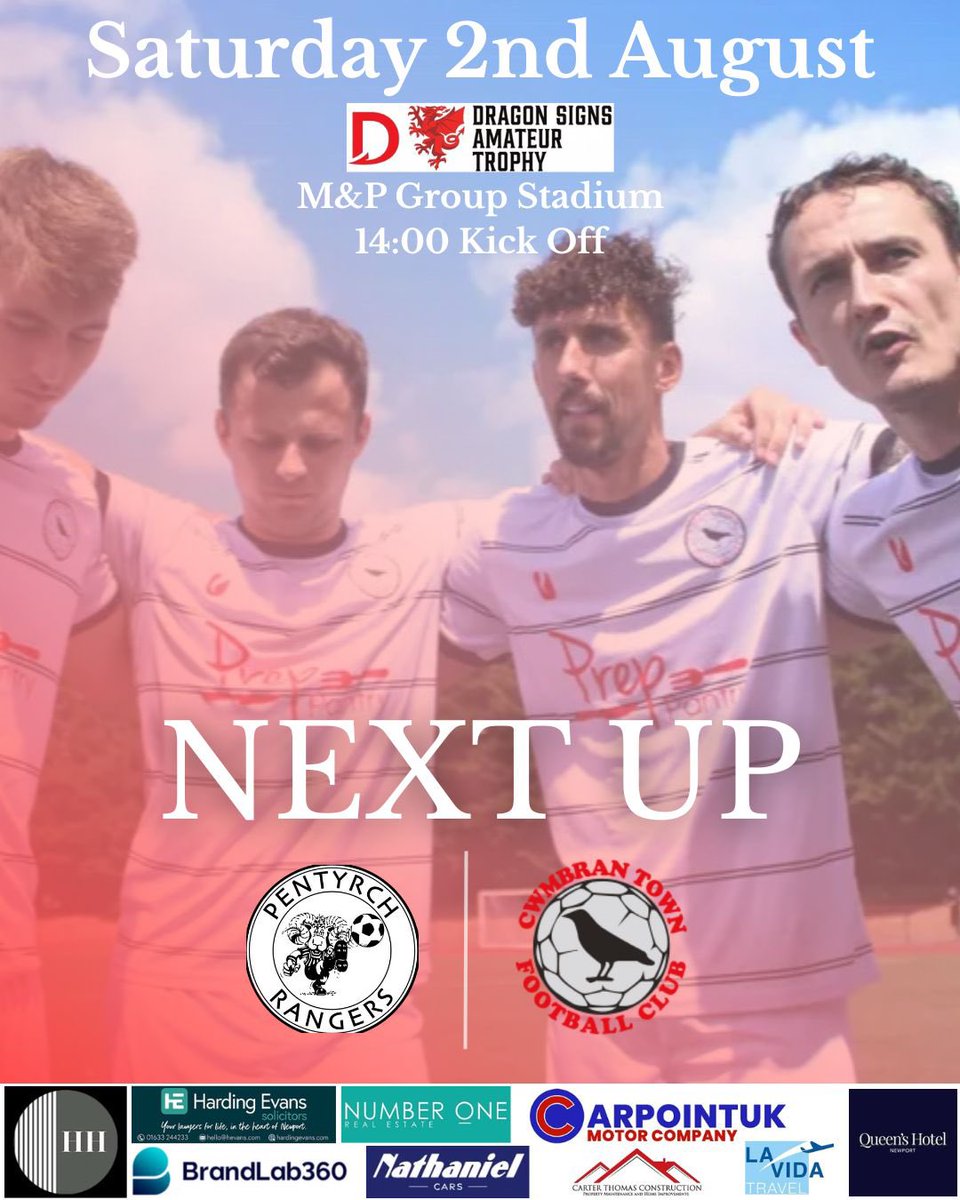 Cwmbrân Town AFC (@cwmbrantown) on Twitter photo Penwythnos yma…
We face Cardiff & District League Premier Division champions and newly-promoted <a href="/PentyrchS/">Pentyrch Rangers AFC⚫️⚪️</a> in the Amateur Trophy 🏆
Come on you #Crows! 🐦⬛ Penwythnos yma…
We face Cardiff & District League Premier Division champions and newly-promoted <a href="/PentyrchS/">Pentyrch Rangers AFC⚫️⚪️</a> in the Amateur Trophy 🏆
Come on you #Crows! 🐦⬛