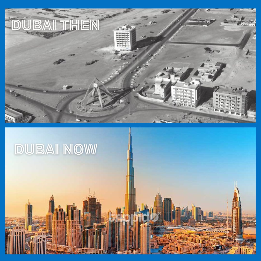 gotrippido's tweet photo. From sand to skyline 🌆
Dubai’s journey is a masterclass in ambition, vision, and growth.
Come explore a city that never stops evolving with #Trippido.

#DubaiThenAndNow #CityOfTheFuture #TrippidoTravels #WitnessTheGrowth #ExploreDubai #UrbanWonders https://t.co/gmtRrm4hlW