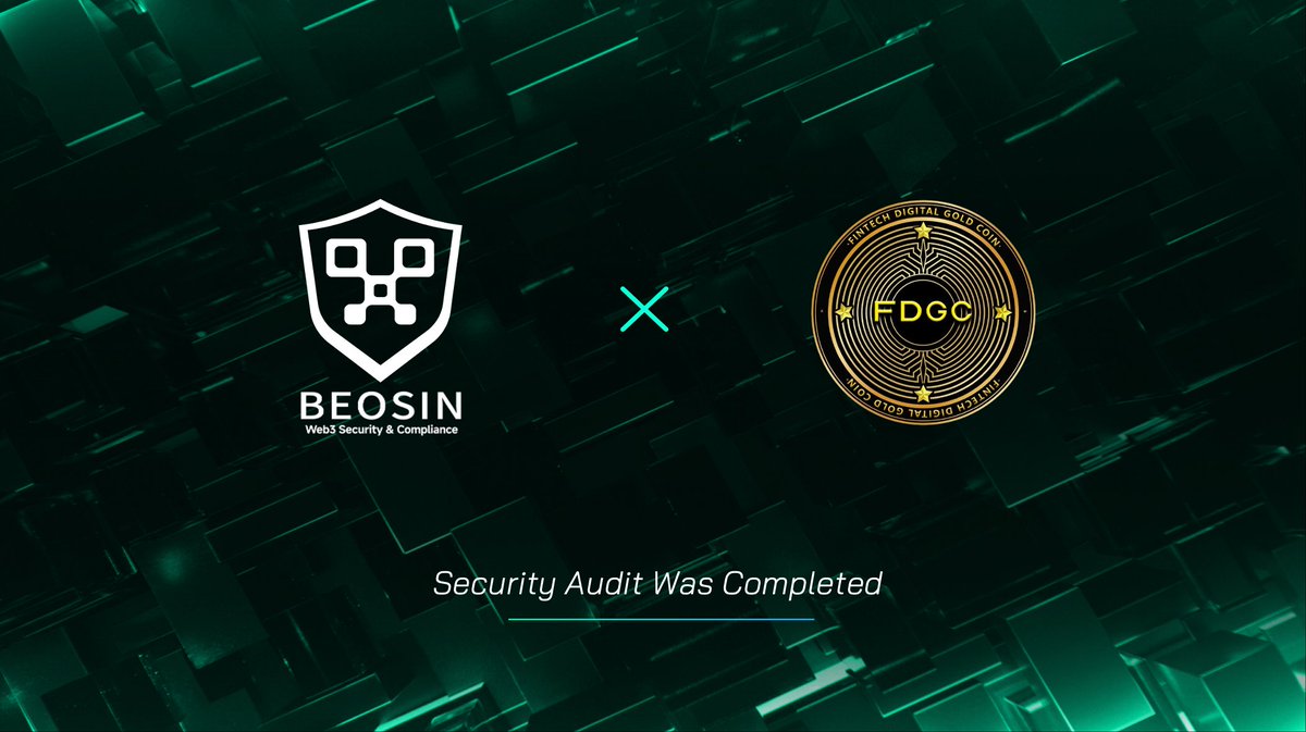 Beosin 🛡 Web3 Security & Compliance (@beosin_com) on Twitter photo <a href="/fdgcstablecoin/">Fintech Digital Gold Coin</a> has successfully passed a security audit by Beosin!
🚀 FDGC Token (Fintech Digital Gold Coin) is a gold-backed ERC-20 token that brings together the stability of physical gold and the flexibility of decentralized finance.
🔗 Audit Report: beosin.com/audits/FDGC_20… <a href="/fdgcstablecoin/">Fintech Digital Gold Coin</a> has successfully passed a security audit by Beosin!
🚀 FDGC Token (Fintech Digital Gold Coin) is a gold-backed ERC-20 token that brings together the stability of physical gold and the flexibility of decentralized finance.
🔗 Audit Report: beosin.com/audits/FDGC_20…