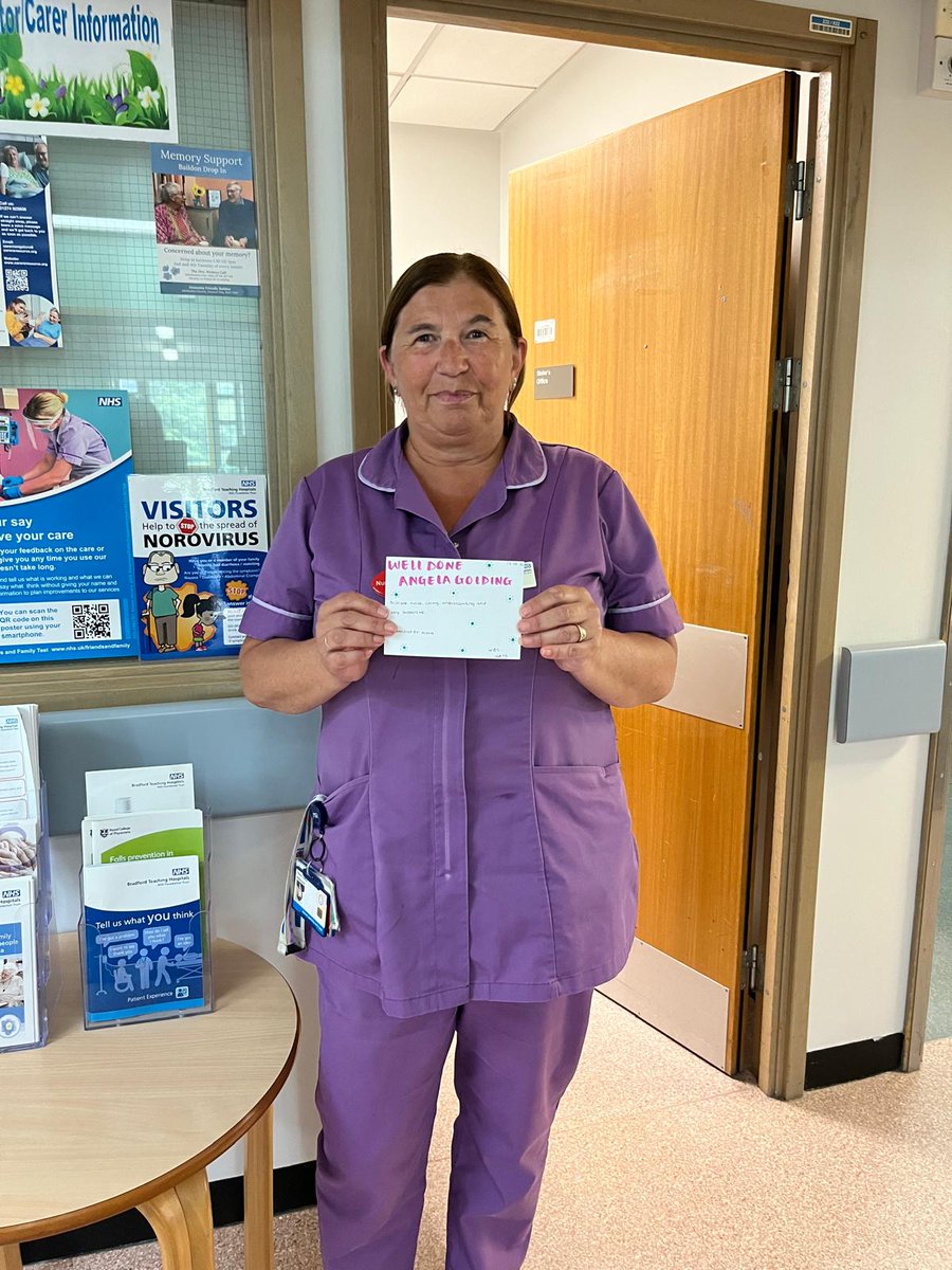 Practice Educators (@bthftpracticeed) on Twitter photo Sister Anglea on F5 at St Luke’s Hospital was given a 'thank you' from a student nurse who said Angela was a brilliant nurse, caring, supportive and understanding ⭐️
<a href="/BTHFTBEaT/">BTHFT BEAT</a> Sister Anglea on F5 at St Luke’s Hospital was given a 'thank you' from a student nurse who said Angela was a brilliant nurse, caring, supportive and understanding ⭐️
<a href="/BTHFTBEaT/">BTHFT BEAT</a>