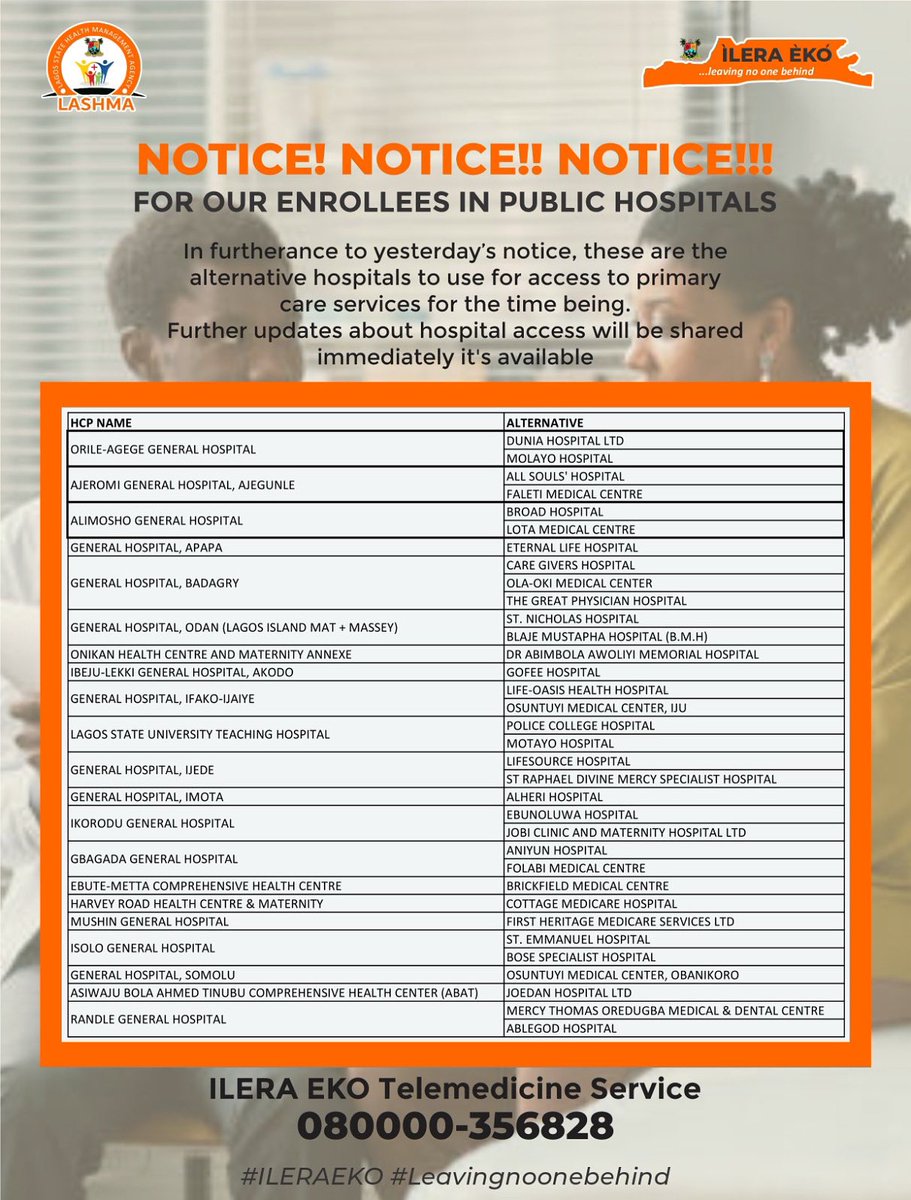 Lagos State Health Management Agency tweet media