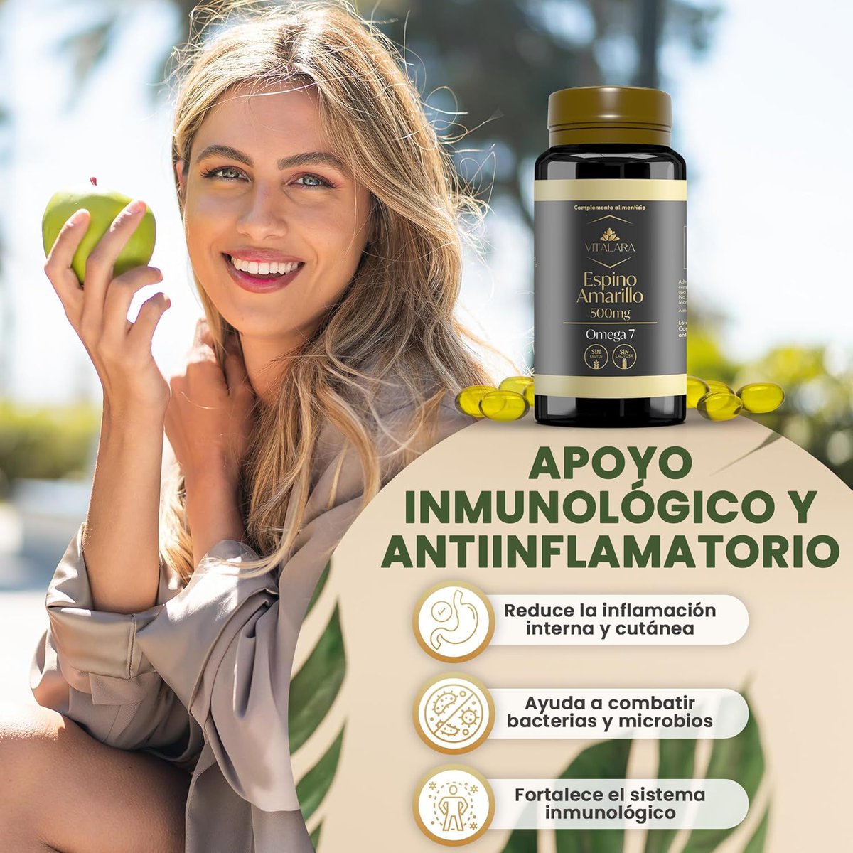 nutrisabio's tweet photo. ✨Vitalara Omega‑7 (espino amarillo) – 110 cápsulas, sin gluten ni lactosa🌿
😍Hidratación profunda, antioxidantes y apoyo al sistema inmune en una sola fórmula💫
🥰Cada día más radiante 👉 https://t.co/Nrz16t0apI
#omega7 #suplementosalud https://t.co/TaLqcfOPEa