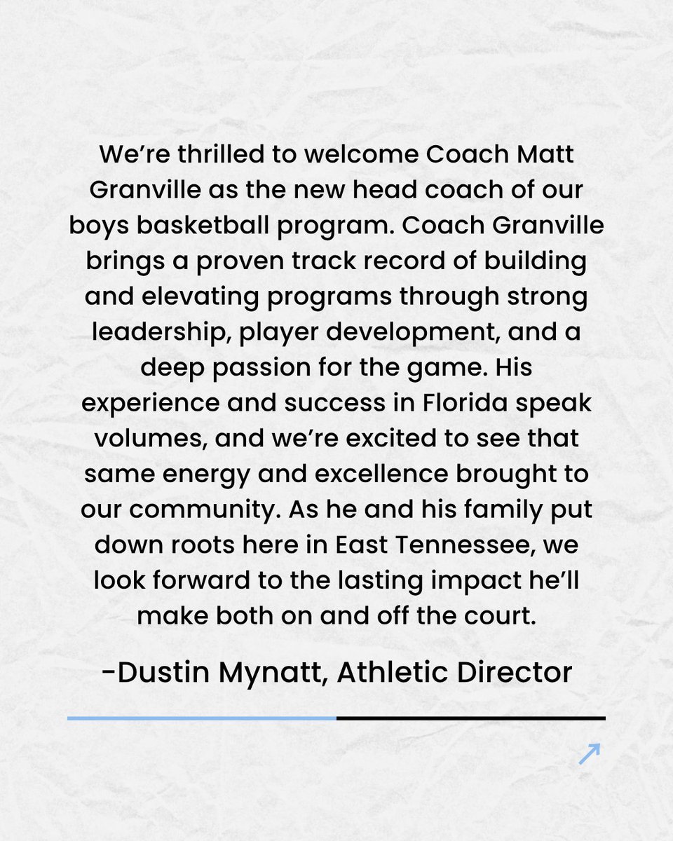 Help us welcome our new basketball coach - Matt Granville - to the Gibbs family!🏀