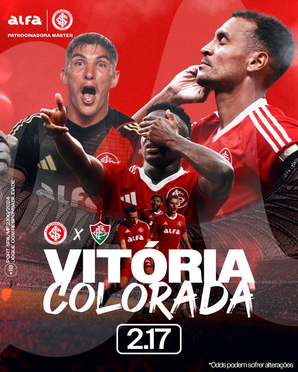 HOJE É DIA DE INTER ❤️ 

Jogue com o Inter. Jogue na Alfa!  

jogaralfa.bet/x372454f6 

📷|Jogue com responsabilidade! Proibido para menores de 18 anos. Autorizados pela portaria SPA/MF nº 2.100/2024