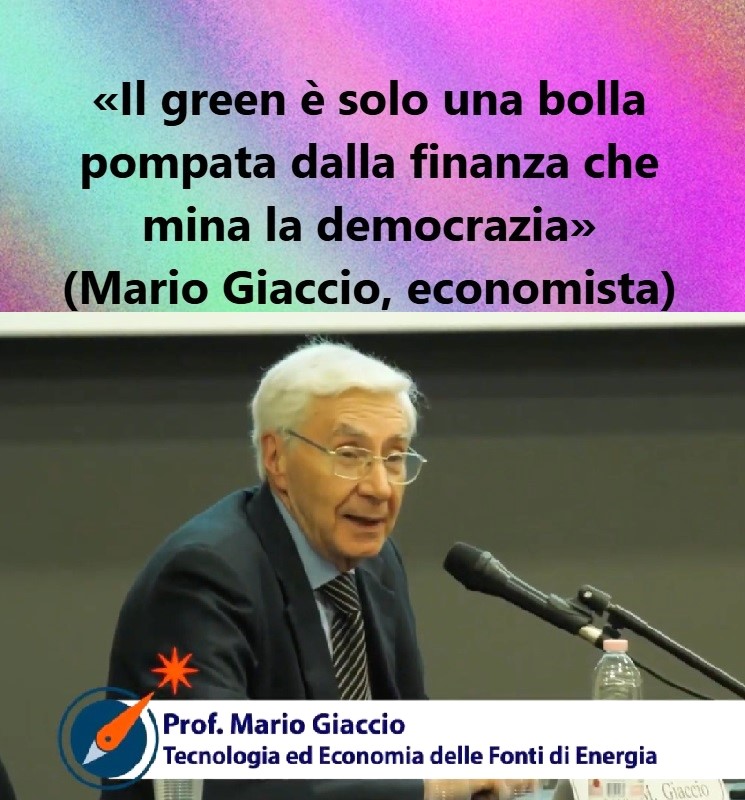 #ambientalismo #greeneconomy #MarioGiaccio #green #finanza #democrazia #economista: #fondiEsg #rivoluzioneverde #sussidi #governo