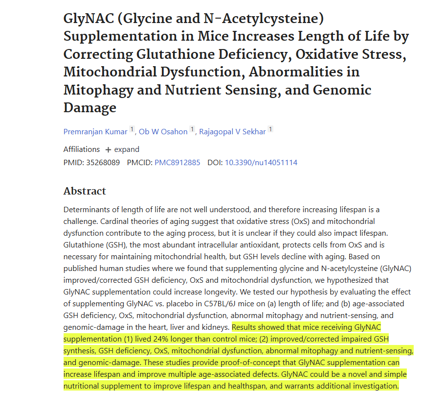 It might be hard to hit 12g/day with food alone. That’s where supplements can help:

• Glycine powder
• Collagen peptides
• GlyNAC (Glycine + NAC) — great for antioxidant support

If you want to go deeper, look at TMG and DMG—two glycine derivatives.