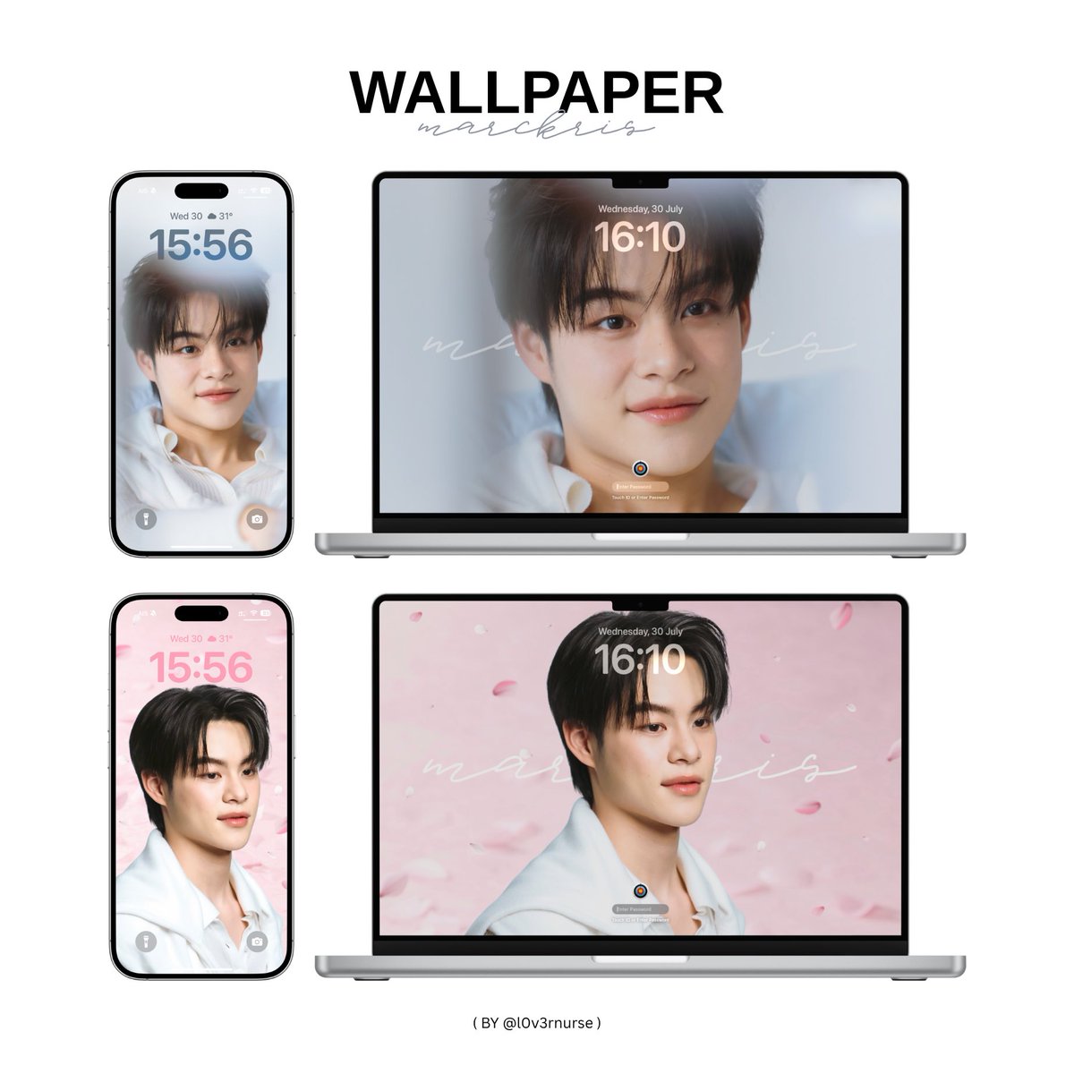 * giveaway wallpaper 
#MARCKRIS 

ทำ wallpaper มาแบ่งปันให้ทุกคนได้ใช้ด้วยกันค่ะ ♡

สามารถดาวน์โหลดได้ที่ลิงก์นี้เลยค่ะ 
📁: drive.google.com/drive/folders/…

( * personal use only ! )

ขอขอบคุณรูปภาพสวย ๆ จาก KANIVA ด้วยนะคะ ♡