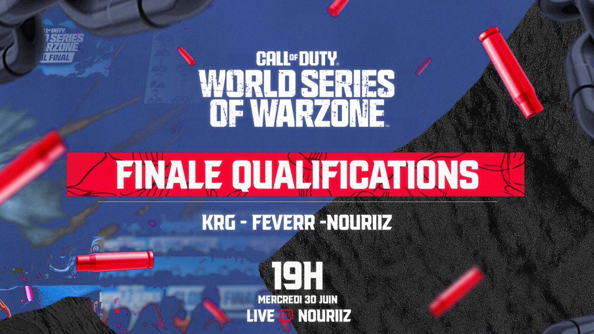 Final day WSOW emea w/ <a href="/KRGwz_/">KRG</a> &amp; <a href="/FeverrVLN/">Feverr</a>  <a href="/EGLSEsport/">EGLS esport</a> 
19 heure —&gt; TWitch : NouRiiZ
#WSOW #CallofDuty