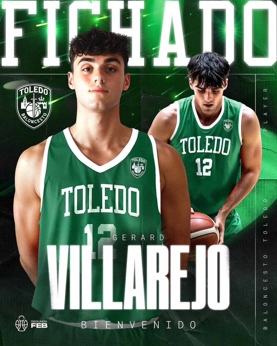 🏀Bienvenido Gerard💚

El Club Baloncesto Toledo anuncia el fichaje de Gerard Villarejo, joven jugador de 19 años y 2 metros de altura

⛹️‍♂️ Formado en el FC Barcelona y en Valencia Basket