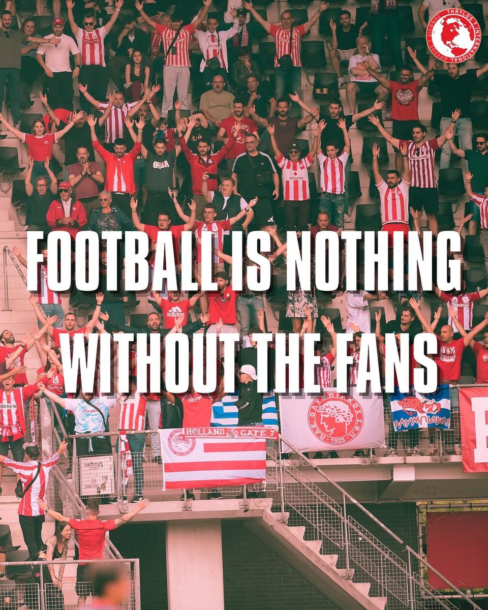 ❌ OLYMPIACOS FANS PREVENTED FROM SUPPORTING THE TEAM VS SC HEERENVEEN 🔒 

Regrettable decision. Gate 7 Holland have written a statement to the Dutch club which says everything that needs to be said 👏 👇 

"To: SC Heerenveen Management
Subject: Protest Against the Ban on Away