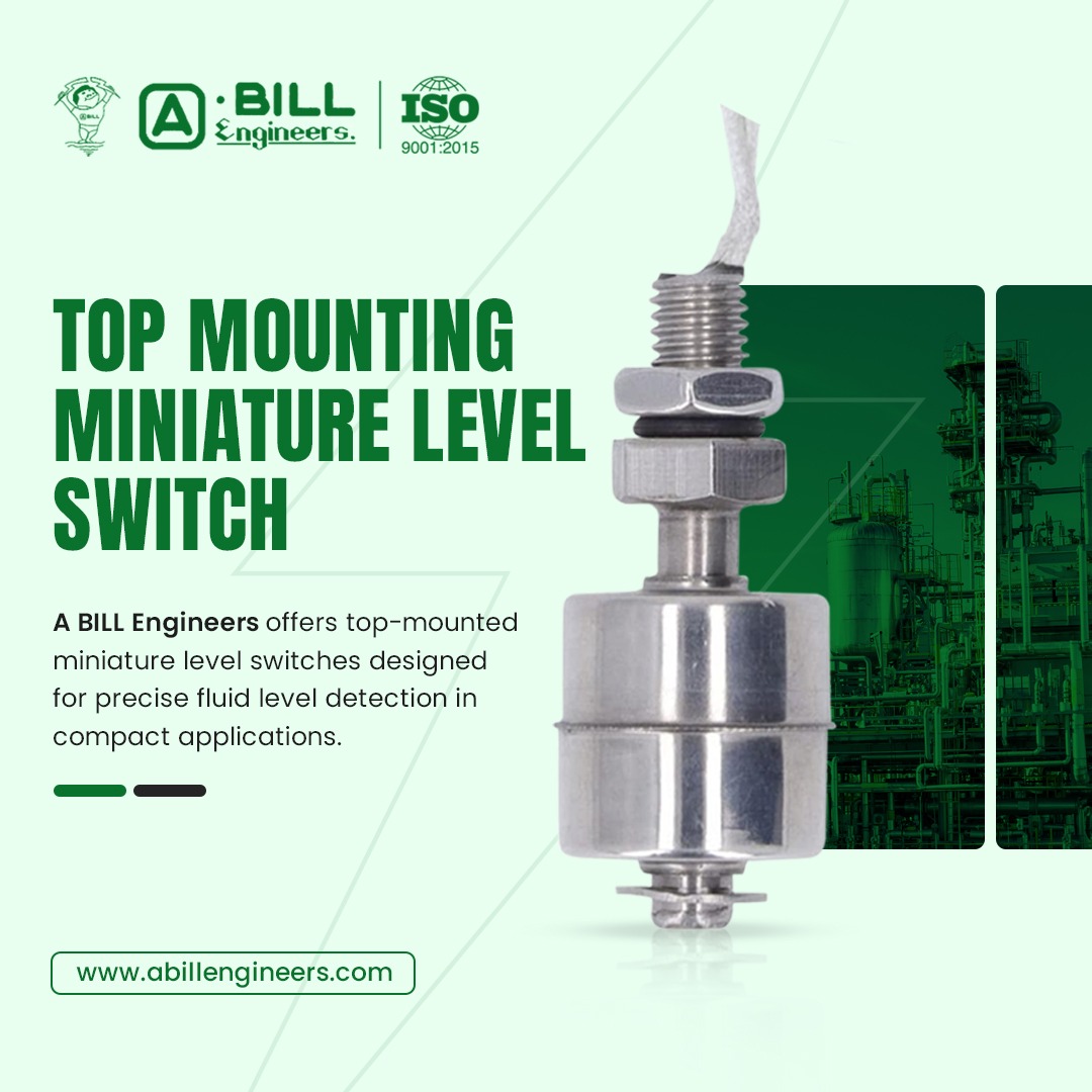 Abillengineer's tweet image. Top Mounting Miniature Level Switch
Precision detection in compact setups. Built with stainless steel and trusted for industrial accuracy.

abillengineers.com/top-mounting-m…

#LevelSwitch #MiniatureSwitch #TopMountedLevelSwitch #ProcessControl #IndustrialSolutions #FluidMonitoring