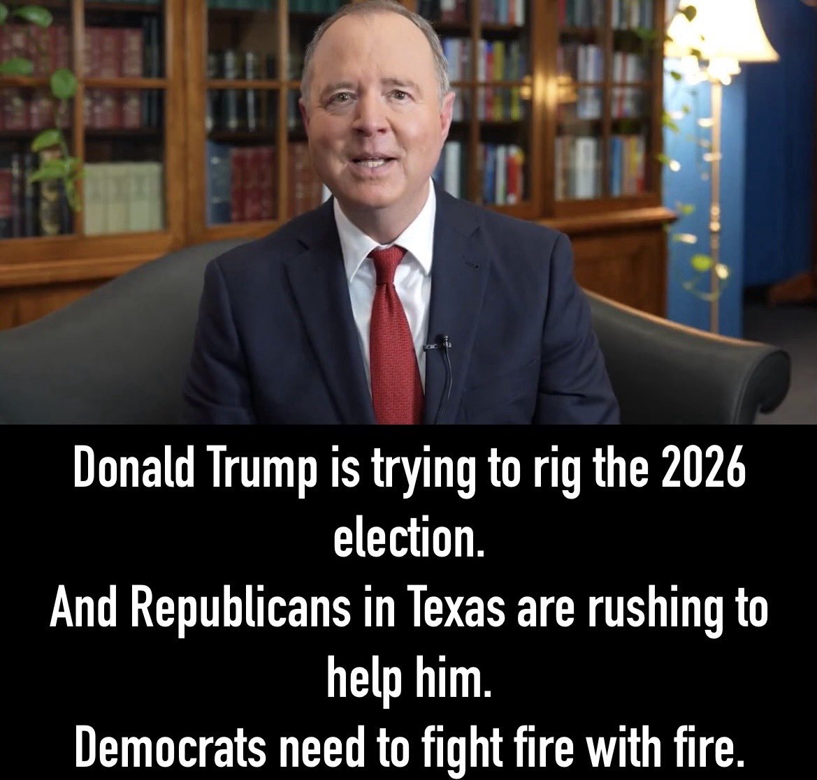Who stands with Adam Schiff against Trump?
Raise your hand ✋